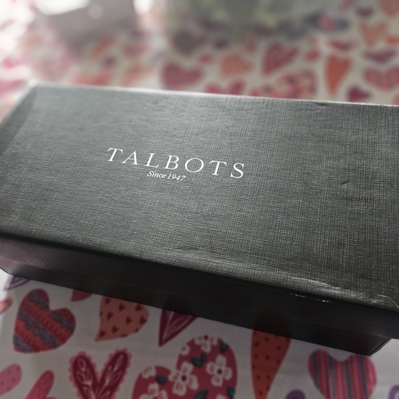 TALBOTS INDIGO BLUE MULTI EDISON SLINGBACKS 9.5 M NEW IN BOX - Picture 5 of 9